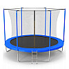 Батут Motion Sport Line 10ft (305см) з внутрішньою сіткою синій