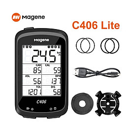Велокомпьютер Magene C406 c GPS поддержка Strava каденс пульс Черный (C406)