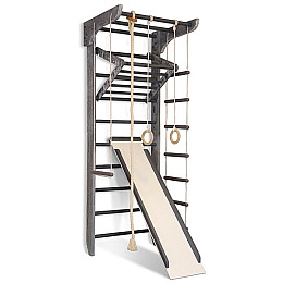 Шведская стенка SportBaby со снарядами и турником «Kinder Loft 3-240»