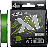 Шнур Favorite X1 PE 4x 150m #1.5/0.205mm 25lb/11.4kg Зелений (1013-1693.11.32)