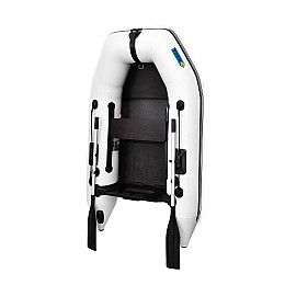 Лодка пвх моторная одноместная ΩMega 210M DE серая