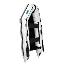 Лодка моторная надувная пвх двухместная ΩMega 270M S серая