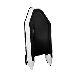 Лодка моторная надувная пвх двухместная ΩMega 270M серая