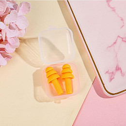 Беруши многоразовые с контейнером VigohA Оранжевый