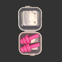 Беруши многоразовые с контейнером VigohA Малиновый