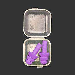 Беруши многоразовые с контейнером VigohA Фиолетовый