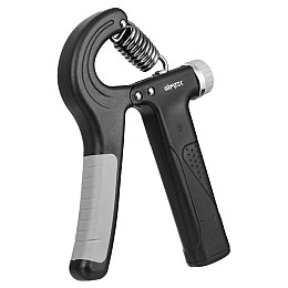 Еспандер регульований Gymtek 10-100 кг з лічильником чорний