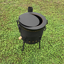 Піч-буржуйка ЖарОК під казан з димарем 6-17 літрів (1665880296)