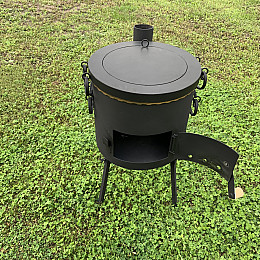 Піч-буржуйка ЖарОК під казан з димарем 6-17 літрів (1665880296)