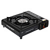 Портативная газовая плита RIAS BDZ-155-A с пьезоподжигом и адаптером Black (3_03935)