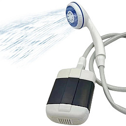 Аккумуляторний переносний душ RIAS Portable Outdoor Shower з помпою White