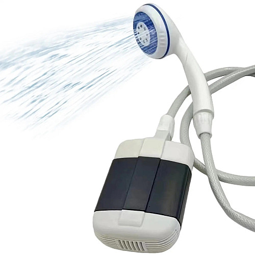 Аккумуляторний переносний душ RIAS Portable Outdoor Shower з помпою White