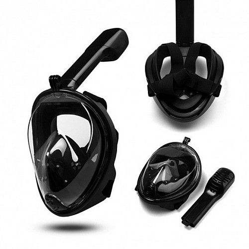 Маска полнолицевая для снорклинга и подводного плавания OPT-TOP Tribord Freebreath Black (1756374657)