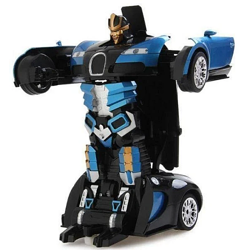 Радиоуправляемая машинка OPT-TOP Bugati робот с пультом 1:18 Robot Car синий (2086350965)