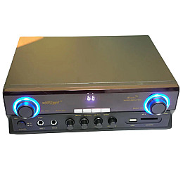 Усилитель звука Konzert KCS-202 Bluetooth+FM+SD+USB Караоке 2-канальный 100W Black (3_04519)