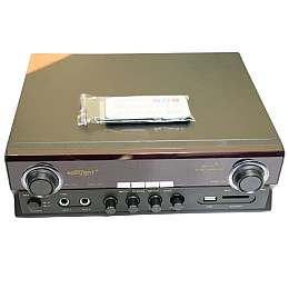 Усилитель звука Konzert KCS-202 Bluetooth+FM+SD+USB Караоке 2-канальный 100W Black (3_04519)