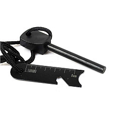 Походное огниво и свисток EDC Sarver black