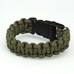 Браслет выживания J.G. Paracord army green
