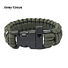 Браслет виживання J.G. Paracord армійський зелений