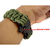 Браслет виживання J.G. Paracord армійський зелений