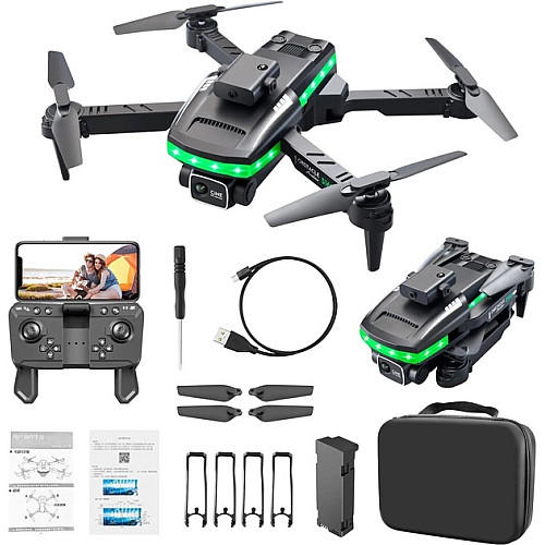 Квадрокоптер S162 з 4K камерою до 20 хв з кейсом Чорний (050665) Drone