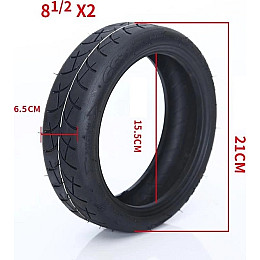 Шина с камерой Xiamen 8 1/2х2 для электросамоката Xiaomi M365/1S/Pro на заднее колесо 