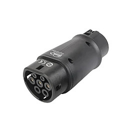 Переходник Type 1 Mennekes IEC 62196-2- Type 2 Bluefield J1772 Black 