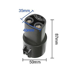 Переходник Type 1 J1772-Tesla Bluefield Black 