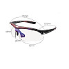 Очки спортивні RockBros Polarized UV400 5 лінз велосипедні Чорно-червоні (253326423)