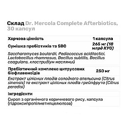 Пробіотик Dr. Mercola Complete Afterbiotics 30 капсул