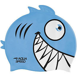 Шапка для плавания ZOO Pirana 9697 Aqua Speed 246-02 бирюзовый