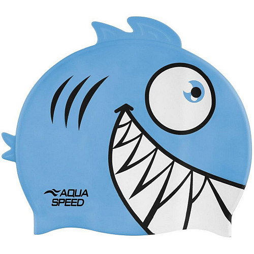 Шапка для плавания ZOO Pirana 9697 Aqua Speed 246-02 бирюзовый