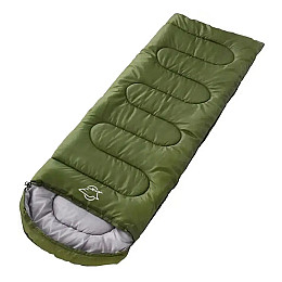 Спальный мешок Eagle 190T с капюшоном 180х75 см Green