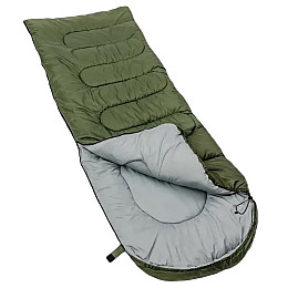 Спальний мішок Eagle 190T з капюшоном 180х75 см Green