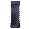 Надувний туристичний матрац RIAS Sleeping Pad з подушкою та вбудованим насосом 190х60см Чорний