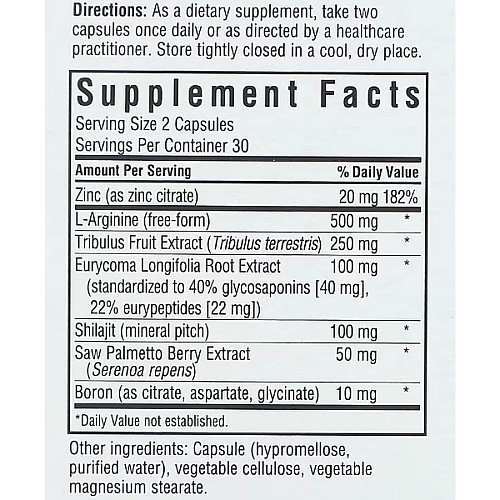 Тестостероновый комплекс Bluebonnet Nutrition Intimate Essentials For Him Testosterone & Libido Boost 60 Veg Caps