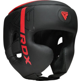 Боксерский шлем RDX F6 KARA Matte Red XL капа в комплекте
