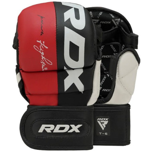 Перчатки ММА RDX T6 Plus Rex Red XL капа в комплекте