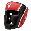 Боксерский шлем RDX AURA PLUS T-17 Red/Black M капа в комплекте