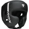 Боксерский шлем RDX F6 KARA Matte White L капа в комплекте