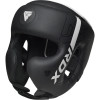 Боксерский шлем RDX F6 KARA Matte White L капа в комплекте