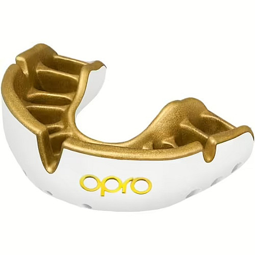 Капа Opro Gold доросла 11+ Білий/Золотий (102504005)