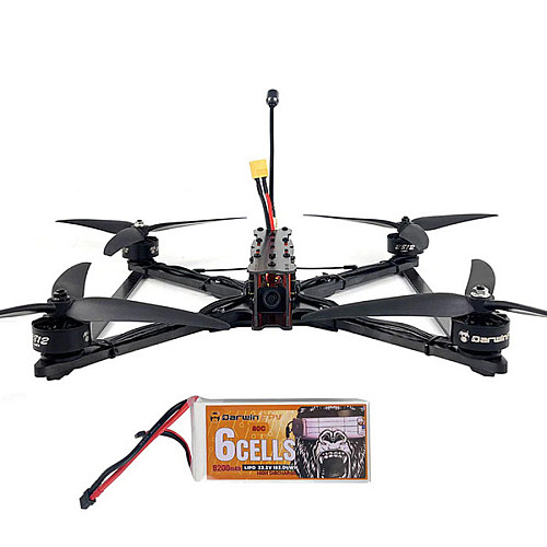 Дрон FPV DarwinFPV X9 квадрокоптер 9 дюймів до 3 км 170км/год вантаж 2,5 кг Без ресивера