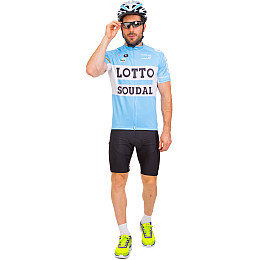 Велоформа короткий рукав SPOINT LOTTO MS-6819-BL 3XL синій-чорний