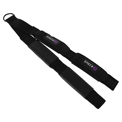 Канат для тяги на трицепс з подвійним хватом EZOUS F-09-E SOFT TRICEP ROPE 65х5 см Чорний