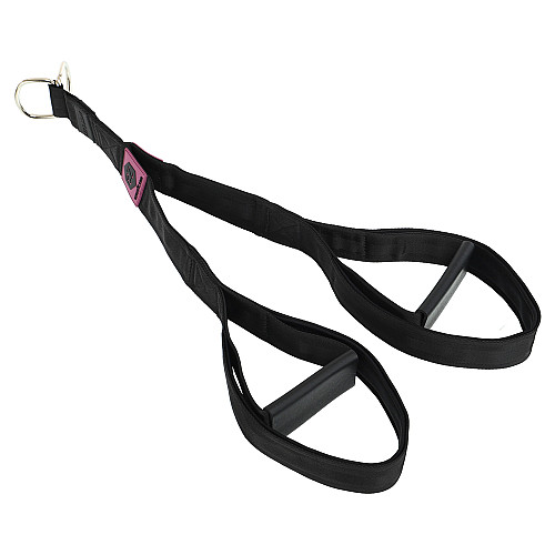 Канат для тяги на трицепс з подвійним хватом EZOUS F-10 SOFT TRICEP ROPE 73х5,5 см Чорний