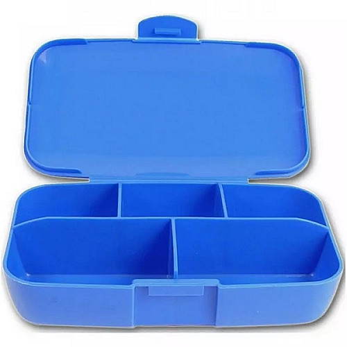 Таблетница органайзер для спорта Trec Nutrition Pillbox stronger together 12,5х7,5х3 см Blue