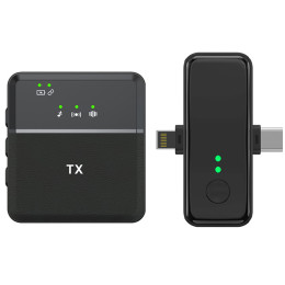 Беспроводной петличный радиомикрофон Savetek P37 с Lightning и Type-C разъемами для iPhone/Android