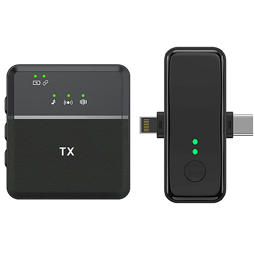 Бездротовий петличний радіомікрофон Savetek P37 з Lightning і Type-C роз'ємами для iPhone/Android