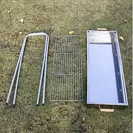 Складной мангал RIAS Barbecue 770SS MD-008 70x30x70см